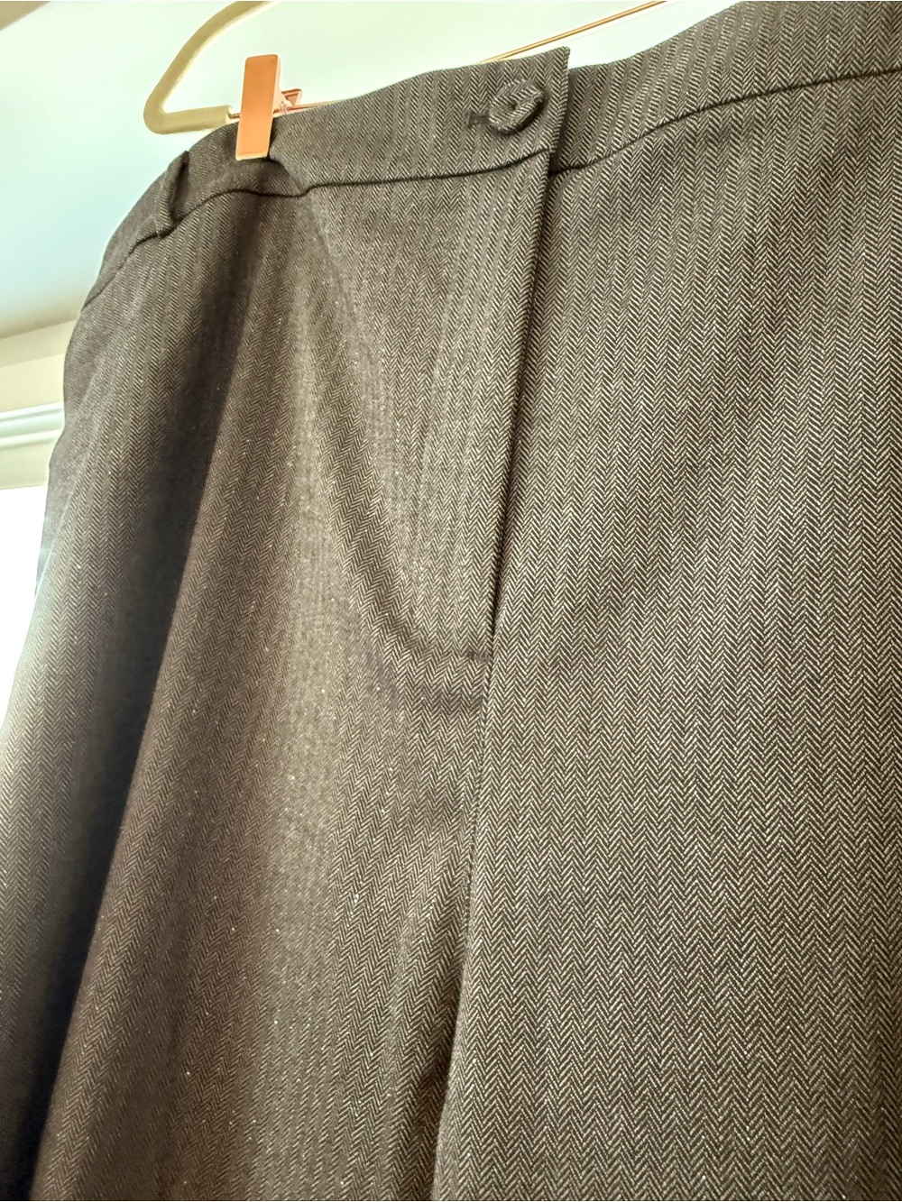 Classic Women’s Grey Herringbone Trouser